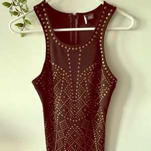 Black bodycon mini dress